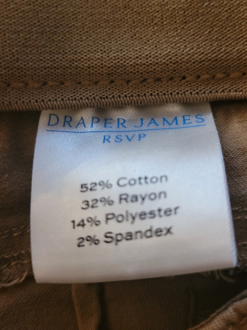 Draper James Tan Skinny Pants - Picture 3 of 4